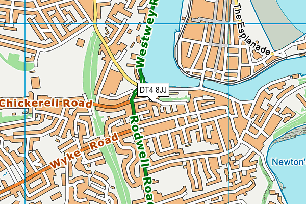 DT4 8JJ map - OS VectorMap District (Ordnance Survey) DT4 8JJ map - OS VectorMap District (Ordnance Survey)