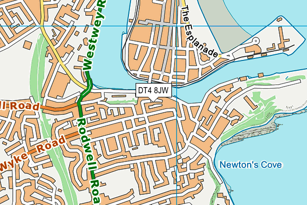 DT4 8JW map - OS VectorMap District (Ordnance Survey) DT4 8JW map - OS VectorMap District (Ordnance Survey)