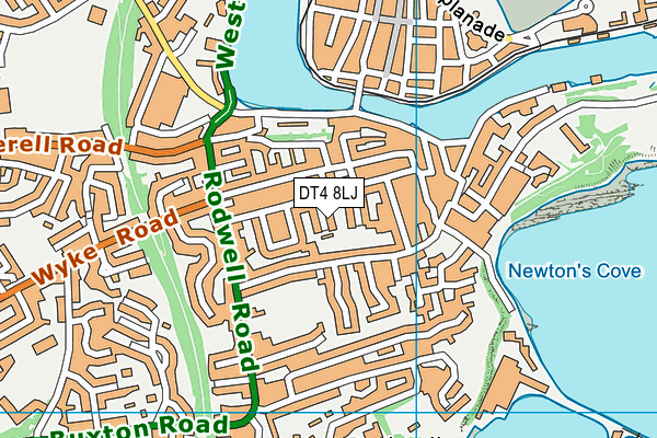 DT4 8LJ map - OS VectorMap District (Ordnance Survey) DT4 8LJ map - OS VectorMap District (Ordnance Survey)
