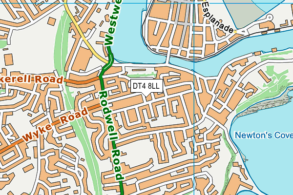 DT4 8LL map - OS VectorMap District (Ordnance Survey) DT4 8LL map - OS VectorMap District (Ordnance Survey)