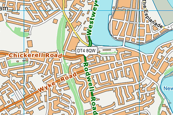 DT4 8QW map - OS VectorMap District (Ordnance Survey) DT4 8QW map - OS VectorMap District (Ordnance Survey)