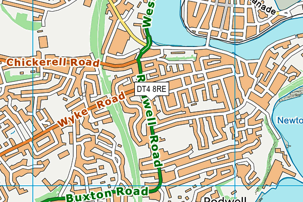 DT4 8RE map - OS VectorMap District (Ordnance Survey) DT4 8RE map - OS VectorMap District (Ordnance Survey)