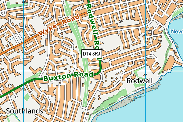 DT4 8RJ map - OS VectorMap District (Ordnance Survey) DT4 8RJ map - OS VectorMap District (Ordnance Survey)