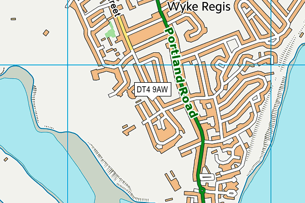 DT4 9AW map - OS VectorMap District (Ordnance Survey) DT4 9AW map - OS VectorMap District (Ordnance Survey)