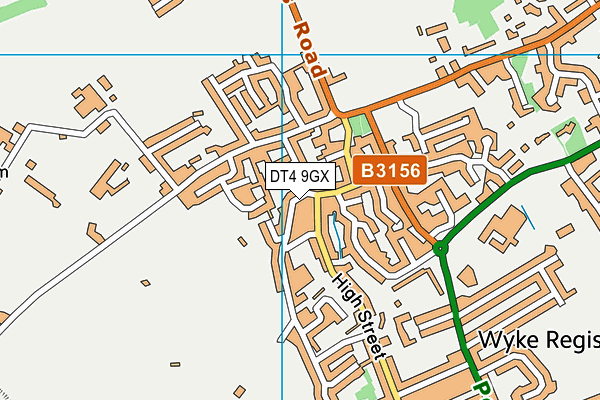 DT4 9GX map - OS VectorMap District (Ordnance Survey) DT4 9GX map - OS VectorMap District (Ordnance Survey)