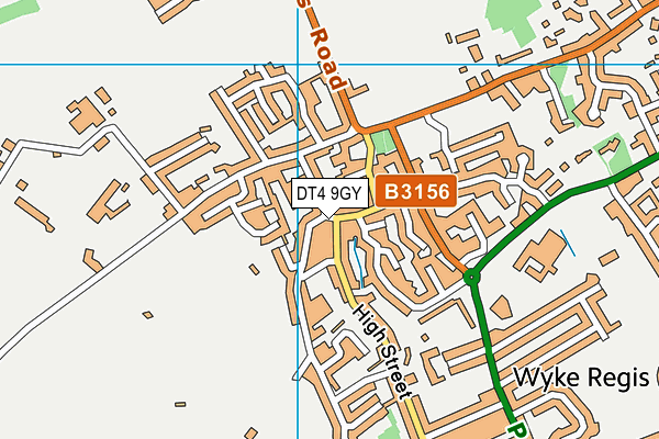 DT4 9GY map - OS VectorMap District (Ordnance Survey) DT4 9GY map - OS VectorMap District (Ordnance Survey)