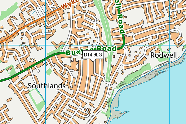 DT4 9LG map - OS VectorMap District (Ordnance Survey) DT4 9LG map - OS VectorMap District (Ordnance Survey)