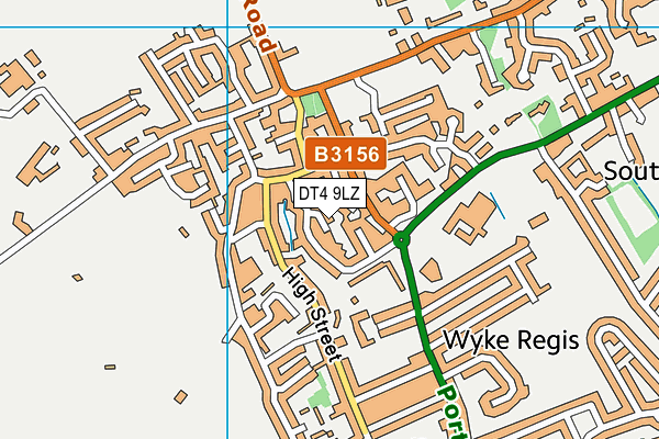 DT4 9LZ map - OS VectorMap District (Ordnance Survey) DT4 9LZ map - OS VectorMap District (Ordnance Survey)