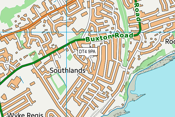 DT4 9PA map - OS VectorMap District (Ordnance Survey) DT4 9PA map - OS VectorMap District (Ordnance Survey)