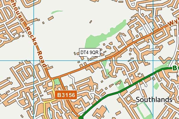 DT4 9QR map - OS VectorMap District (Ordnance Survey) DT4 9QR map - OS VectorMap District (Ordnance Survey)