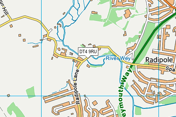 DT4 9RU map - OS VectorMap District (Ordnance Survey) DT4 9RU map - OS VectorMap District (Ordnance Survey)