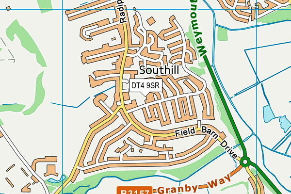 DT4 9SR map - OS VectorMap District (Ordnance Survey) DT4 9SR map - OS VectorMap District (Ordnance Survey)