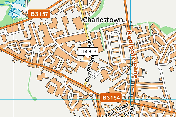 DT4 9TB map - OS VectorMap District (Ordnance Survey) DT4 9TB map - OS VectorMap District (Ordnance Survey)