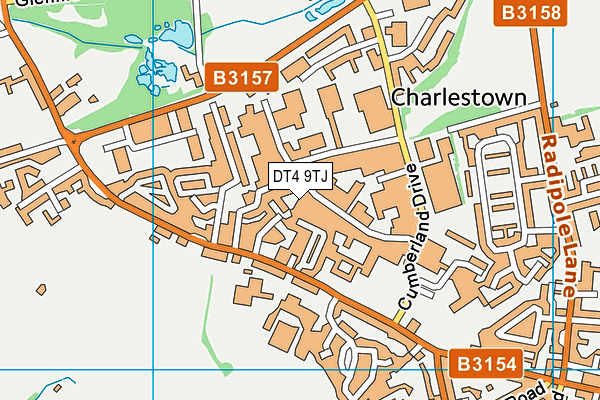 DT4 9TJ map - OS VectorMap District (Ordnance Survey) DT4 9TJ map - OS VectorMap District (Ordnance Survey)