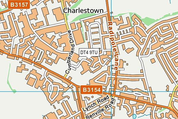 DT4 9TU map - OS VectorMap District (Ordnance Survey) DT4 9TU map - OS VectorMap District (Ordnance Survey)