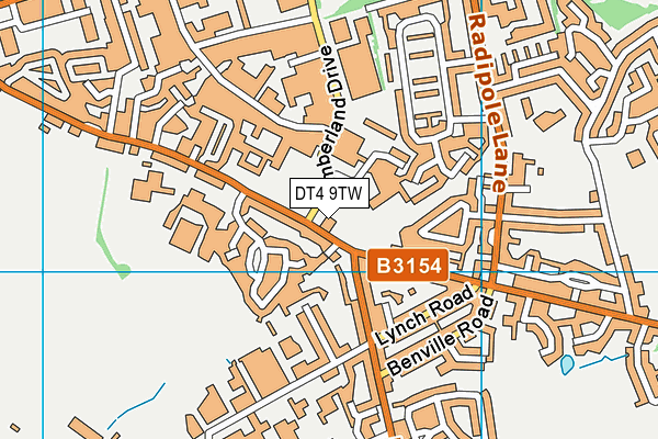 DT4 9TW map - OS VectorMap District (Ordnance Survey) DT4 9TW map - OS VectorMap District (Ordnance Survey)
