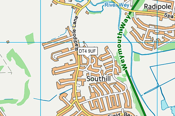 DT4 9UF map - OS VectorMap District (Ordnance Survey) DT4 9UF map - OS VectorMap District (Ordnance Survey)