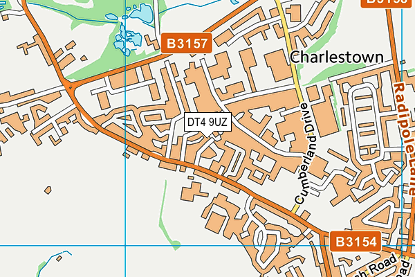 DT4 9UZ map - OS VectorMap District (Ordnance Survey) DT4 9UZ map - OS VectorMap District (Ordnance Survey)