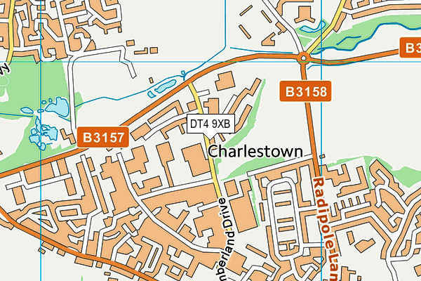 DT4 9XB map - OS VectorMap District (Ordnance Survey) DT4 9XB map - OS VectorMap District (Ordnance Survey)