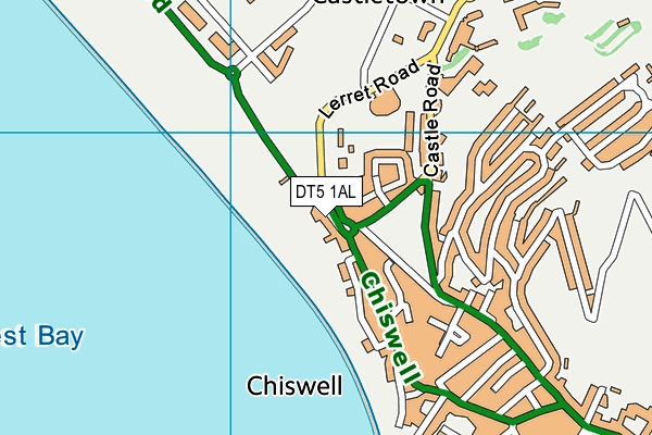 DT5 1AL map - OS VectorMap District (Ordnance Survey)