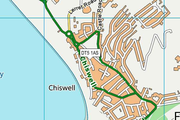 DT5 1AS map - OS VectorMap District (Ordnance Survey)