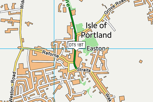 DT5 1BT map - OS VectorMap District (Ordnance Survey)