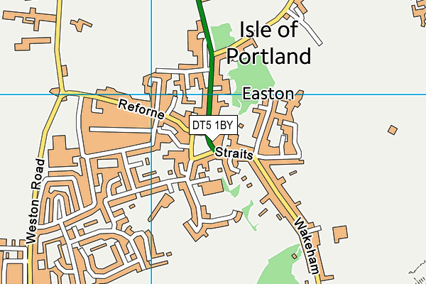 DT5 1BY map - OS VectorMap District (Ordnance Survey)
