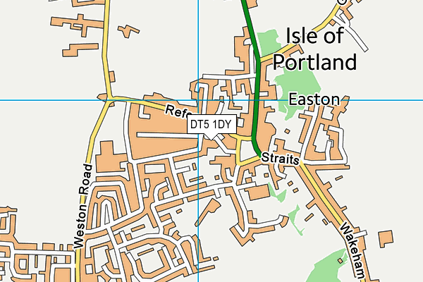 DT5 1DY map - OS VectorMap District (Ordnance Survey)
