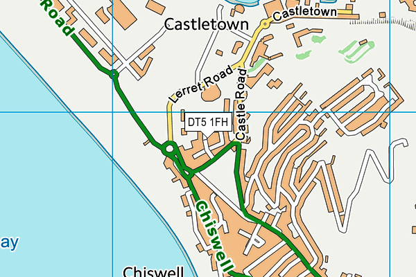 DT5 1FH map - OS VectorMap District (Ordnance Survey)