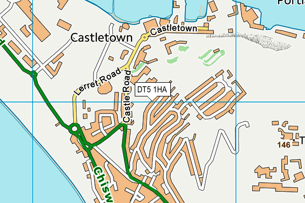 DT5 1HA map - OS VectorMap District (Ordnance Survey)