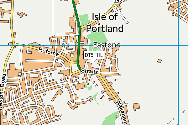 DT5 1HL map - OS VectorMap District (Ordnance Survey)