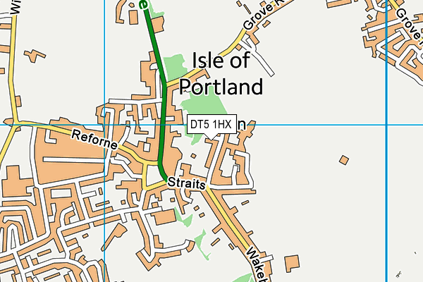 DT5 1HX map - OS VectorMap District (Ordnance Survey)