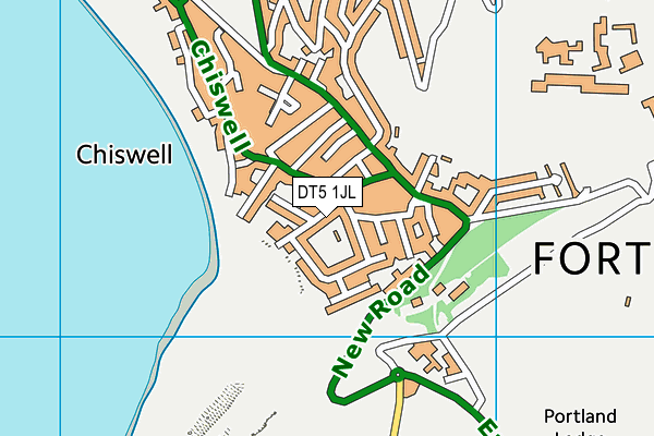 DT5 1JL map - OS VectorMap District (Ordnance Survey)