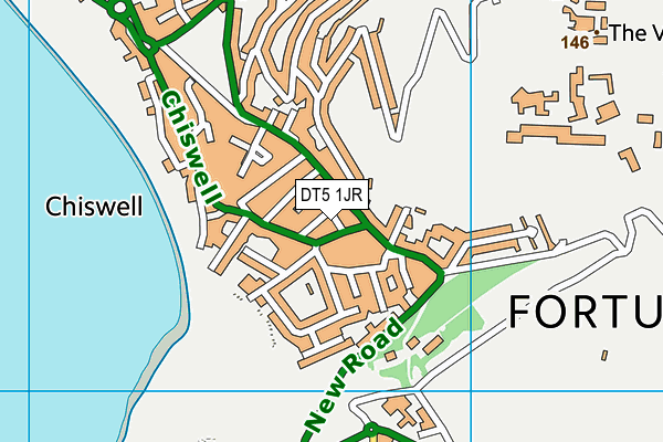 DT5 1JR map - OS VectorMap District (Ordnance Survey)