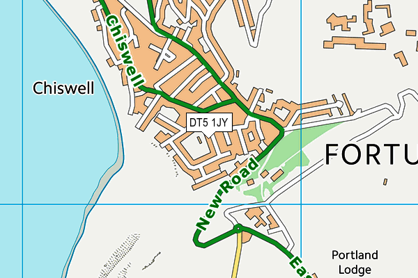 DT5 1JY map - OS VectorMap District (Ordnance Survey)