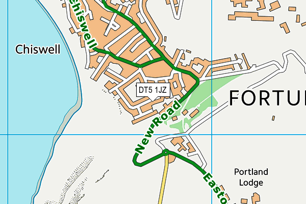 DT5 1JZ map - OS VectorMap District (Ordnance Survey)