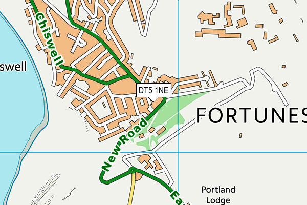 DT5 1NE map - OS VectorMap District (Ordnance Survey)