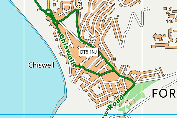 DT5 1NJ map - OS VectorMap District (Ordnance Survey)