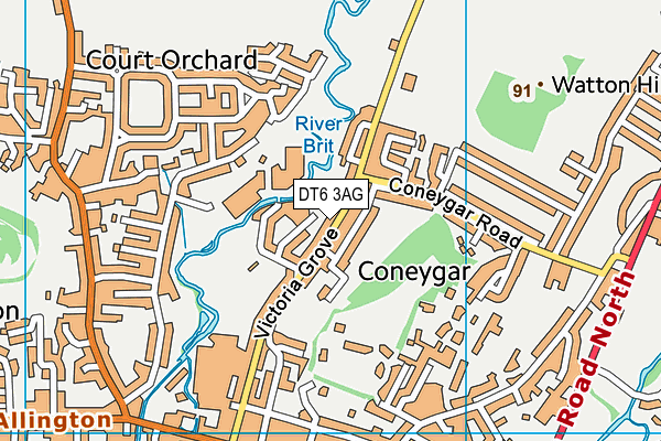 DT6 3AG map - OS VectorMap District (Ordnance Survey) DT6 3AG map - OS VectorMap District (Ordnance Survey)