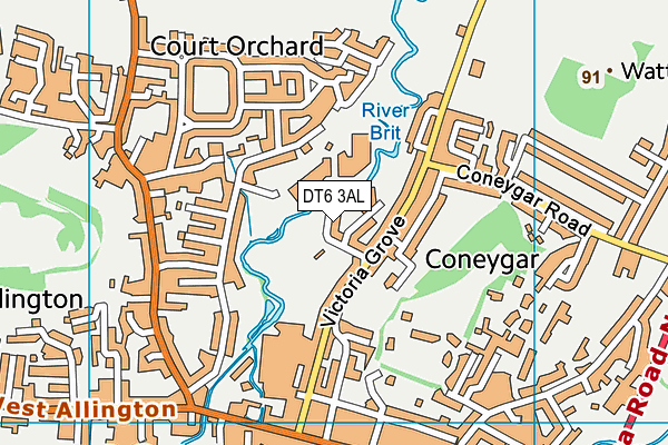 DT6 3AL map - OS VectorMap District (Ordnance Survey) DT6 3AL map - OS VectorMap District (Ordnance Survey)