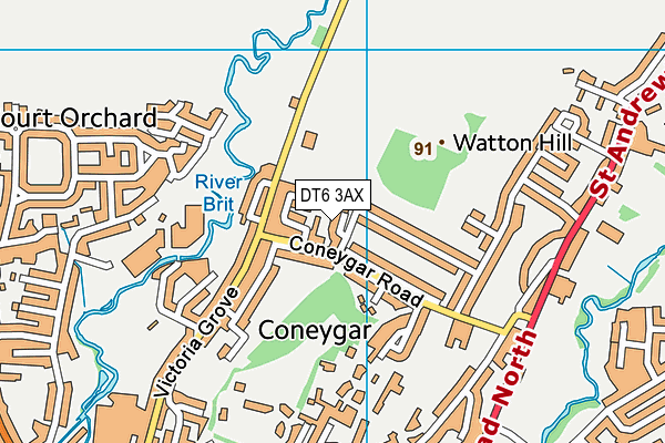 DT6 3AX map - OS VectorMap District (Ordnance Survey) DT6 3AX map - OS VectorMap District (Ordnance Survey)