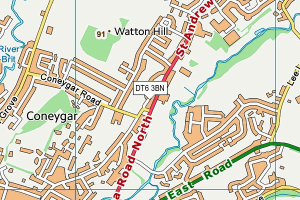 DT6 3BN map - OS VectorMap District (Ordnance Survey) DT6 3BN map - OS VectorMap District (Ordnance Survey)