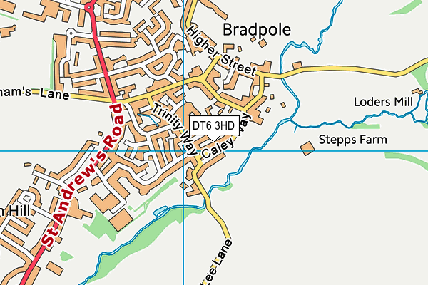 DT6 3HD map - OS VectorMap District (Ordnance Survey) DT6 3HD map - OS VectorMap District (Ordnance Survey)