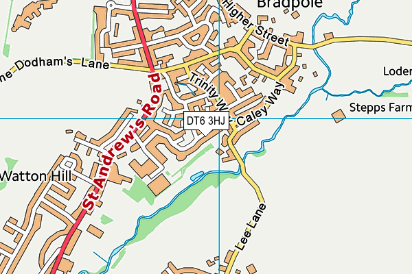 DT6 3HJ map - OS VectorMap District (Ordnance Survey)