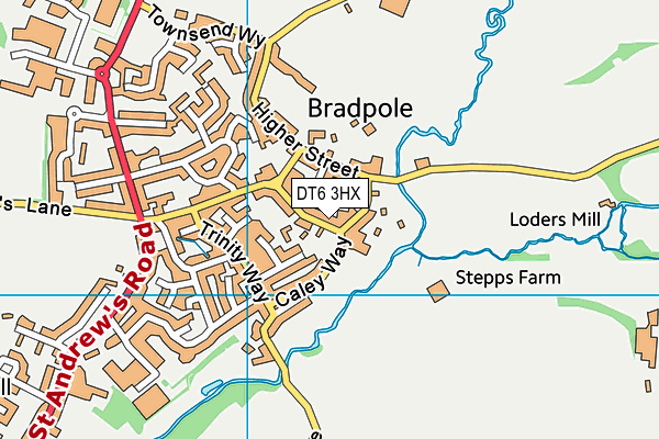 DT6 3HX map - OS VectorMap District (Ordnance Survey) DT6 3HX map - OS VectorMap District (Ordnance Survey)