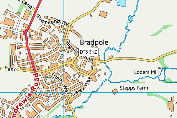 DT6 3HZ map - OS VectorMap District (Ordnance Survey) DT6 3HZ map - OS VectorMap District (Ordnance Survey)
