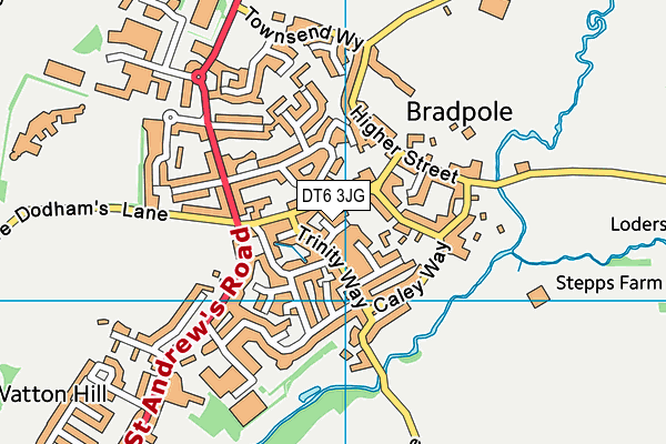 DT6 3JG map - OS VectorMap District (Ordnance Survey) DT6 3JG map - OS VectorMap District (Ordnance Survey)