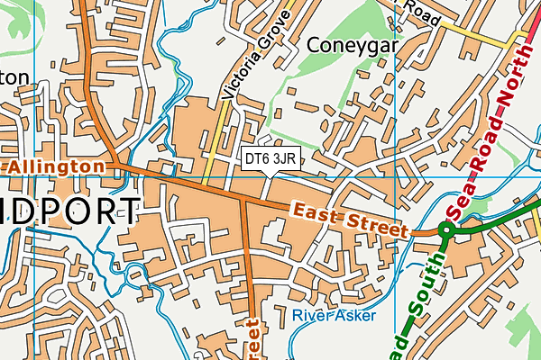 DT6 3JR map - OS VectorMap District (Ordnance Survey) DT6 3JR map - OS VectorMap District (Ordnance Survey)