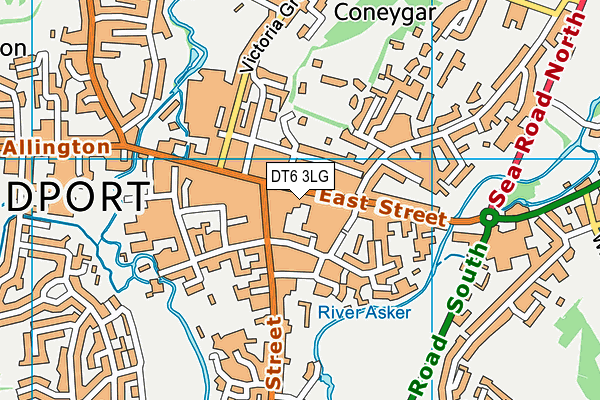DT6 3LG map - OS VectorMap District (Ordnance Survey) DT6 3LG map - OS VectorMap District (Ordnance Survey)