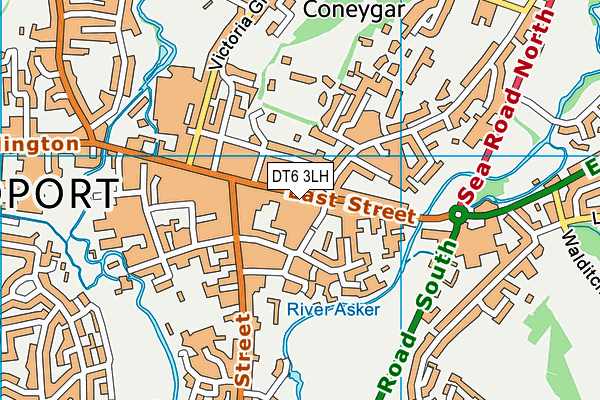 DT6 3LH map - OS VectorMap District (Ordnance Survey)